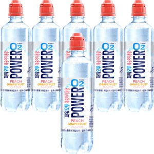 파워오투 복숭아자몽향, 500ml, 6개