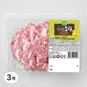 다향오리 무항생제 인증 우리땅 오리 다리살 슬라이스 (냉장), 500g, 3개