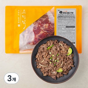 요리락 양념 소불고기, 600g, 3개