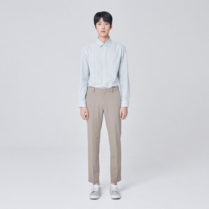 마인드브릿지 남성용 TR4WAY 스판 솔리드 사이드밴딩 크롭 테이퍼드 슬랙스 셋업 MUPT0101
