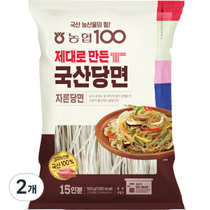 농협100 제대로 만든 자른당면, 300g, 2개