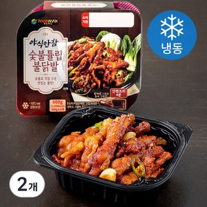 야식만참 숯불 튤립 불닭발 2개입 (냉동), 600g, 2개