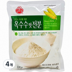 오뚜기 옥수수맛 전분, 300g, 4개