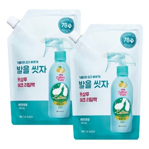 온더바디 코튼풋 발을씻자 풋샴푸 레몬민트향 리필 500ml, 1개입, 2개