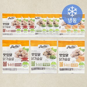 맛있닭 닭가슴살 볼 100g x 3종 x 4팩 세트 (냉동), 1세트