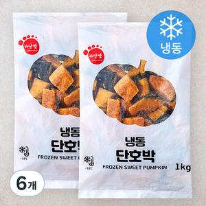 마당발 단호박 (냉동), 1kg, 6개