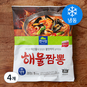 면사랑 해물짬뽕 1인분 (냉동), 363g, 4개