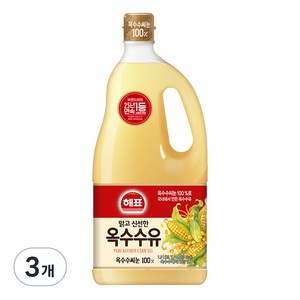 사조해표 옥수수유, 1.8L, 3개