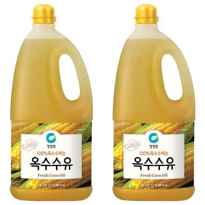 청정원 참빛고운 옥수수유, 1.8L, 2개
