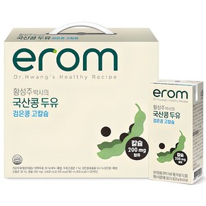 이롬 황성주 박사의 국산콩 두유 검은콩 고칼슘, 190ml, 20개