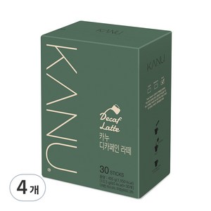 카누 디카페인 라떼 스틱커피, 13.5g, 30개입, 4개