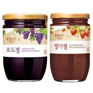 복음자리 딸기잼 500g + 포도잼 620g, 1세트