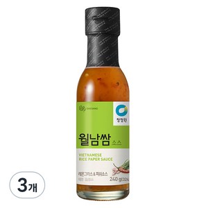 청정원 월남쌈 소스, 240g, 3개