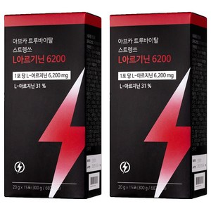 아브카 트루바이탈 스트랭스 L 아르기닌 6200 15p, 300g, 2개