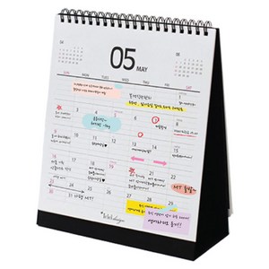 아이씨엘디자인 Desk Calenda 2025, black, 1개