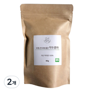 고이담아 유기농 작두콩차 슬라이스, 80g, 1개입, 2개