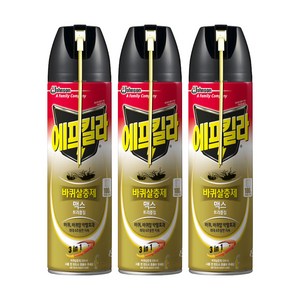 에프킬라 바퀴살충제 맥스 트리플킬, 500ml, 3개