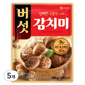 청정원 버섯감치미, 500g, 5개