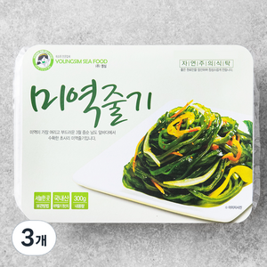 미역줄기, 300g, 3개