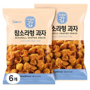 청우 참소라형 과자, 120g, 6개