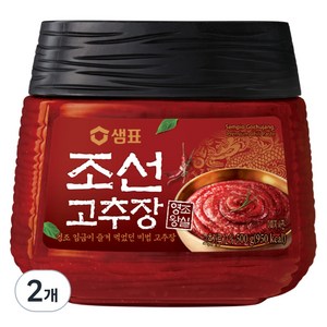 샘표 조선 고추장, 500g, 2개