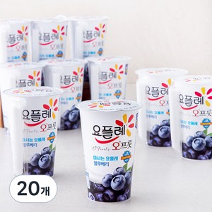 요플레 오프룻 블루베리, 180ml, 20개