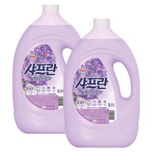 샤프란 섬유유연제 릴렉싱아로마, 3.1L, 2개