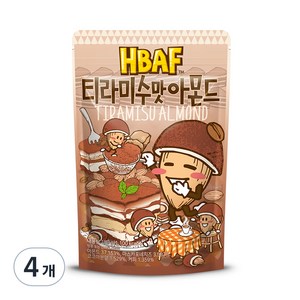 바프 티라미수맛 아몬드, 190g, 4개