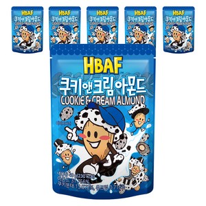 바프 쿠키앤크림 아몬드, 40g, 6개