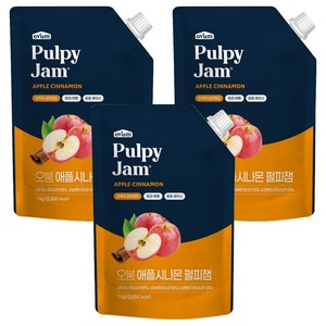 오붐 애플시나몬 펄피잼, 3개, 1kg
