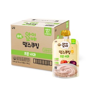 아이꼬야 유아용 맘스쿠킹 이유식 6개월부터, 프룬사과, 100g, 10개