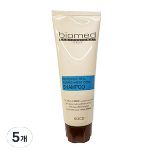 바이오메드 프로페셔널 리얼 리후레쉬먼트 쿨 샴푸, 100ml, 5개