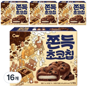 청우식품 쫀득초코칩, 240g, 16개