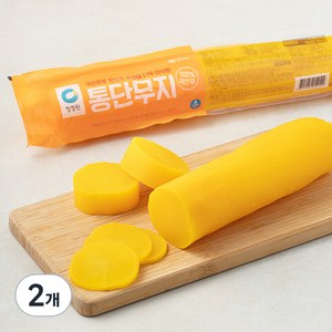 청정원 통단무지, 550g, 2개