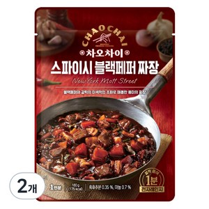 차오차이 스파이시 블랙페퍼 짜장, 180g, 2개