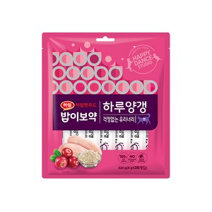 하림펫푸드 밥이보약 캣 하루양갱 간식 걱정없는 유리너리 28p, 닭고기, 224g, 1개