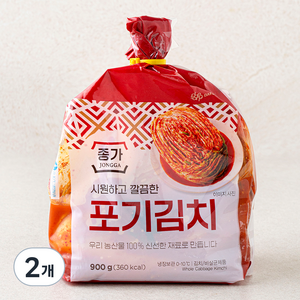 종가 포기김치, 900g, 2개