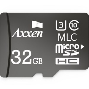 액센 블랙박스용 MSD Black MLC U3 Class10 마이크로 SD 카드, 32GB