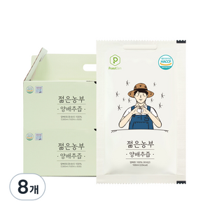 푸릇담 국내산 젊은농부 양배추즙, 3L, 8박스