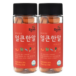 토종마을 HACCP인증 마마코인 얼큰한알 30코인 3.5g x 30정 X 2개, 105g