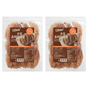 해맑은푸드 조미 순살 아귀포 대, 300g, 2개