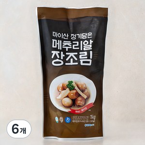 늘푸른 마이산 정기담은 메추리알 장조림, 1kg, 6개