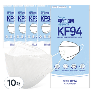 서가 닥터피앤비 보건용 마스크 대형 KF94, 10개입, 10개, 백색