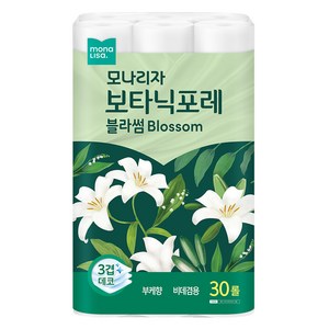 모나리자 보타닉포레 블라썸 3겹 화장지, 27m, 30개입, 1개