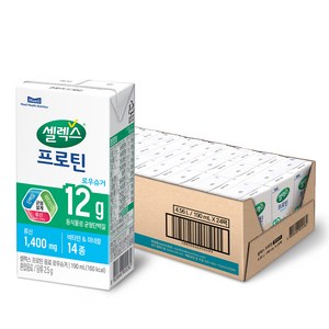 셀렉스 프로틴 로우슈거 음료, 190ml, 24개