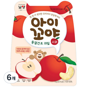 아이꼬야 남양유업 동결건조 과일칩, 15g, 6개