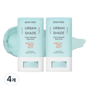 듀이트리 어반쉐이드 쿨카밍 선스틱 SPF50+ PA++++, 20g, 4개