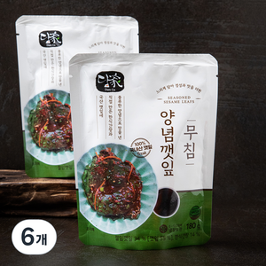 담가 양념 깻잎 무침, 6개, 180g