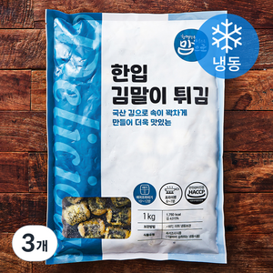 맘으로 한입 김말이 튀김 (냉동), 1kg, 3개