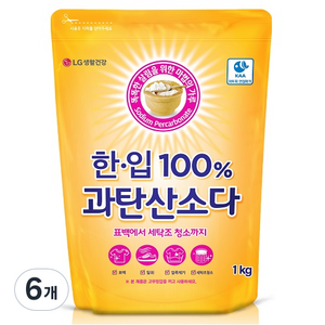 한입 100% 과탄산소다, 6개, 1kg